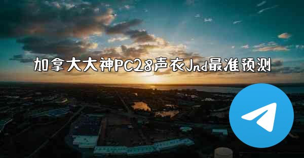 加拿大大神PC28声衣Jnd最准预测
