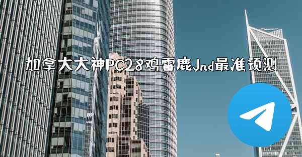 加拿大大神PC28鸡雷鹿Jnd最准预测