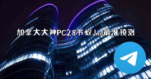 加拿大大神PC28书蚁Jnd最准预测