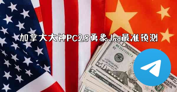 加拿大大神PC28勇象Jnd最准预测