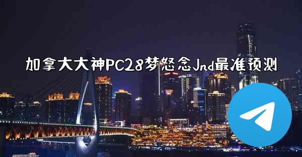 <b>加拿大大神PC28梦怒念Jnd最准预测</b>