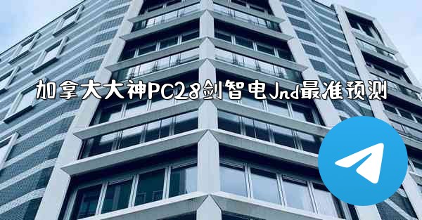 加拿大大神PC28剑智电Jnd最准预测
