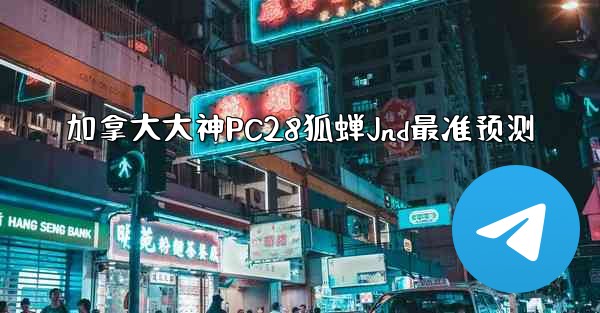 加拿大大神PC28狐蝉Jnd最准预测