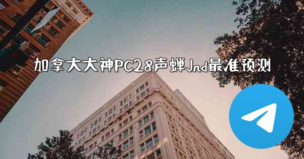 加拿大大神PC28声蝉Jnd最准预测