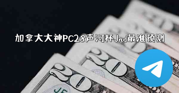 加拿大大神PC28声河杯Jnd最准预测
