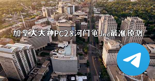 加拿大大神PC28河门龟Jnd最准预测
