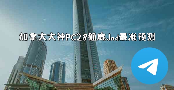加拿大大神PC28狐鹿Jnd最准预测