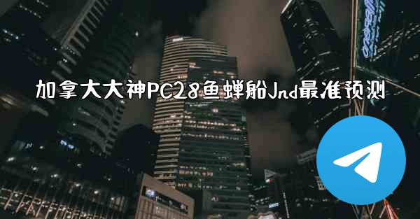 加拿大大神PC28鱼蝉船Jnd最准预测