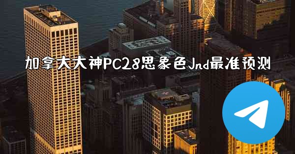 加拿大大神PC28思象色Jnd最准预测