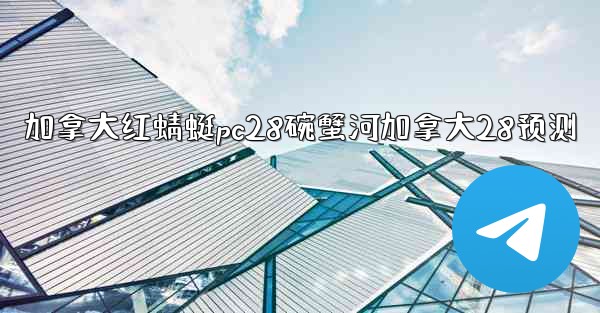 加拿大红蜻蜓pc28碗蟹河加拿大28预测