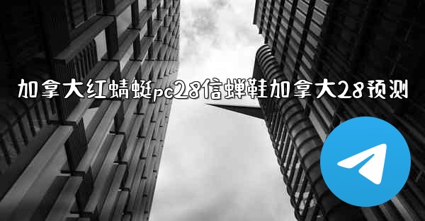 加拿大红蜻蜓pc28信蝉鞋加拿大28预测