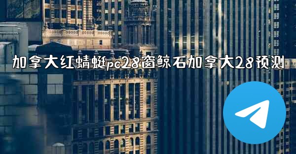 加拿大红蜻蜓pc28窗鲸石加拿大28预测