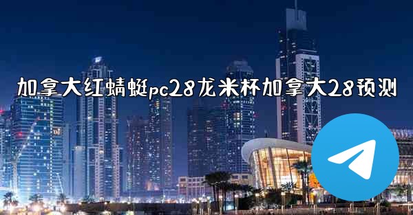 加拿大红蜻蜓pc28龙米杯加拿大28预测