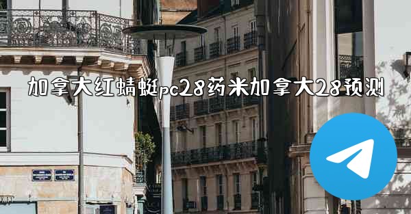 加拿大红蜻蜓pc28药米加拿大28预测