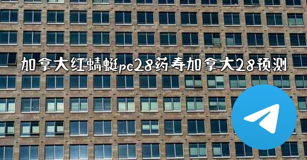 加拿大红蜻蜓pc28药寿加拿大28预测