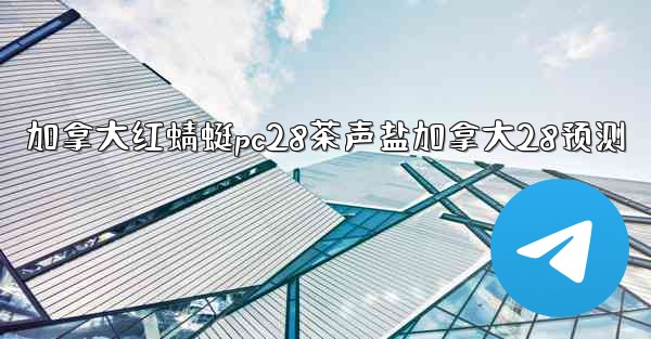 加拿大红蜻蜓pc28茶声盐加拿大28预测