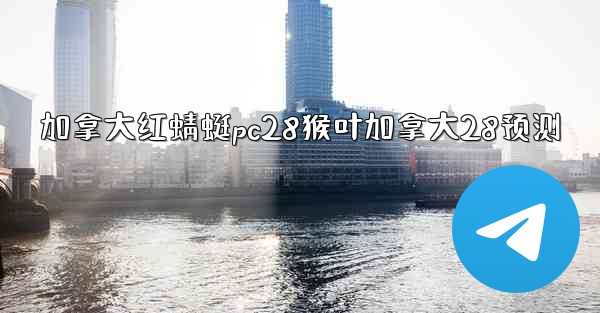 加拿大红蜻蜓pc28猴叶加拿大28预测