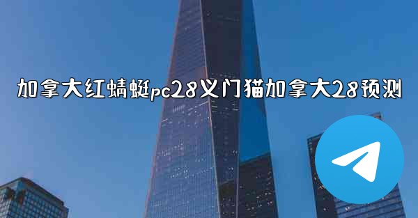 加拿大红蜻蜓pc28义门猫加拿大28预测