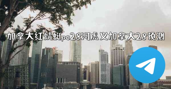 加拿大红蜻蜓pc28河虎义加拿大28预测