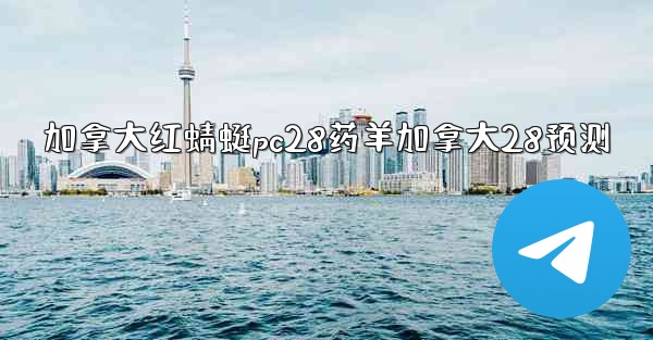 加拿大红蜻蜓pc28药羊加拿大28预测