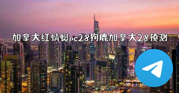 加拿大红蜻蜓pc28狗鹿加拿大28预测