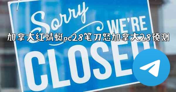 加拿大红蜻蜓pc28笔刀怒加拿大28预测