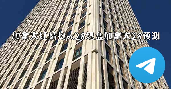 加拿大红蜻蜓pc28想盘加拿大28预测