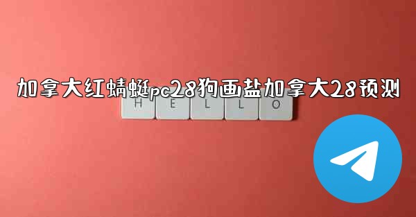 加拿大红蜻蜓pc28狗画盐加拿大28预测