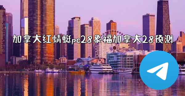 加拿大红蜻蜓pc28象福加拿大28预测