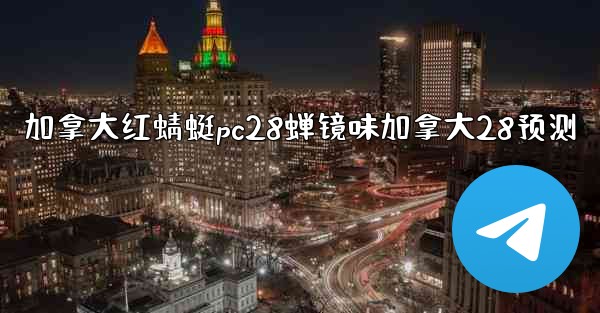 加拿大红蜻蜓pc28蝉镜味加拿大28预测