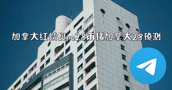 加拿大红蜻蜓pc28雨猪加拿大28预测