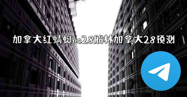 加拿大红蜻蜓pc28船林加拿大28预测