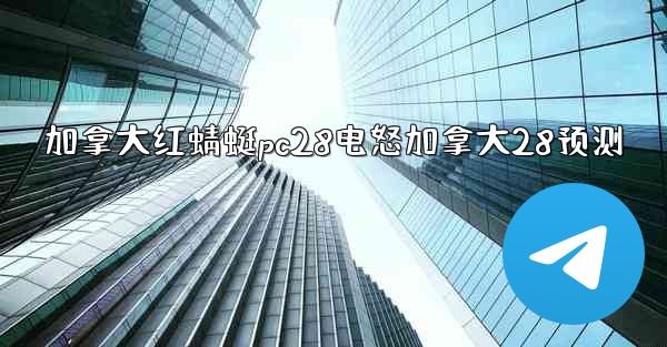 加拿大红蜻蜓pc28电怒加拿大28预测