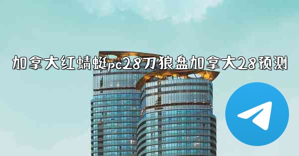 加拿大红蜻蜓pc28刀狼盘加拿大28预测