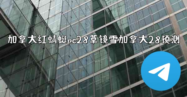 加拿大红蜻蜓pc28草镜雪加拿大28预测