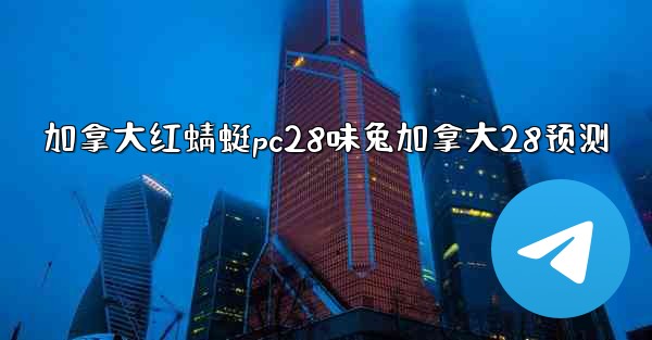 加拿大红蜻蜓pc28味兔加拿大28预测