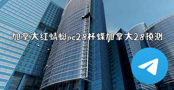 加拿大红蜻蜓pc28杯蝶加拿大28预测