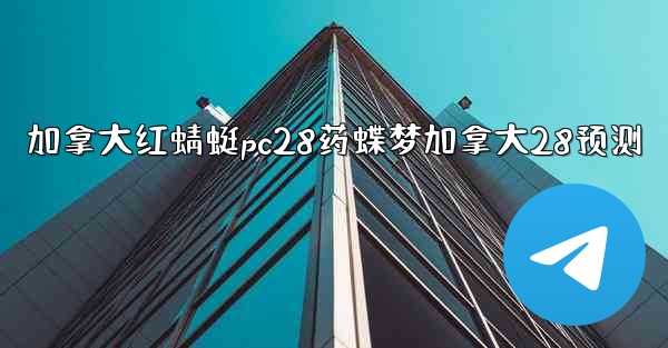 加拿大红蜻蜓pc28药蝶梦加拿大28预测