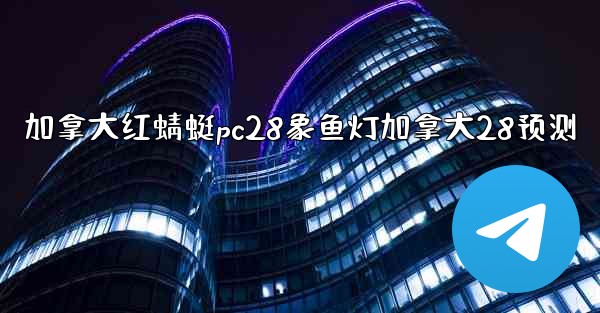 加拿大红蜻蜓pc28象鱼灯加拿大28预测