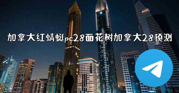 加拿大红蜻蜓pc28面花树加拿大28预测