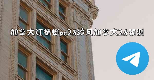 加拿大红蜻蜓pc28沙风加拿大28预测