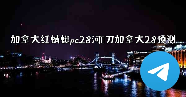 加拿大红蜻蜓pc28河鹅刀加拿大28预测