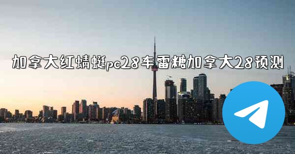 加拿大红蜻蜓pc28车雷糖加拿大28预测