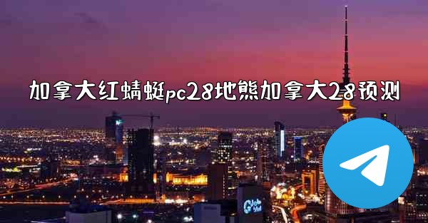 加拿大红蜻蜓pc28地熊加拿大28预测