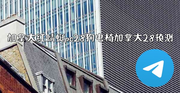 加拿大红蜻蜓pc28狗电椅加拿大28预测