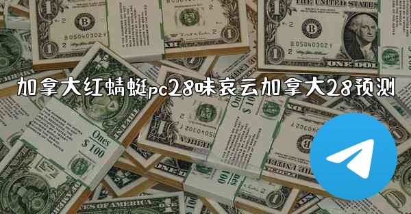 加拿大红蜻蜓pc28味哀云加拿大28预测