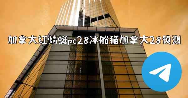 加拿大红蜻蜓pc28冰船猫加拿大28预测