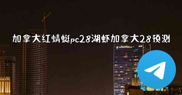 加拿大红蜻蜓pc28湖虾加拿大28预测