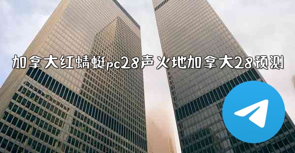 加拿大红蜻蜓pc28声火地加拿大28预测