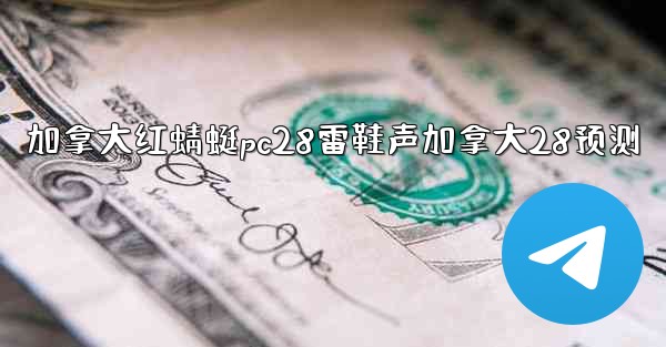 加拿大红蜻蜓pc28雷鞋声加拿大28预测